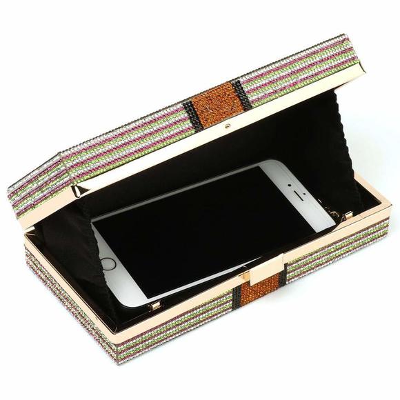 Clutch Purse Cash Money Purse Rhinestone Handbags Evening Clutch C :v - Picture 6 of 6